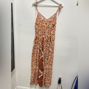 EARTHBOUND Floral Multicolor Long Maxi Dress Size S